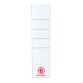 Etiquette non adhésive classeur à levier 30 x 160 mm Bruneau blanche - Paquet de 50
