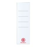 Pack of 50 labels for organizers with lever and back 7,5 cm, size 50 x 160 mm