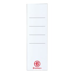 Zakje 50 etiketten voor hefboommappen met rug 7,5 cm, afmetingen 50 x 160 mm