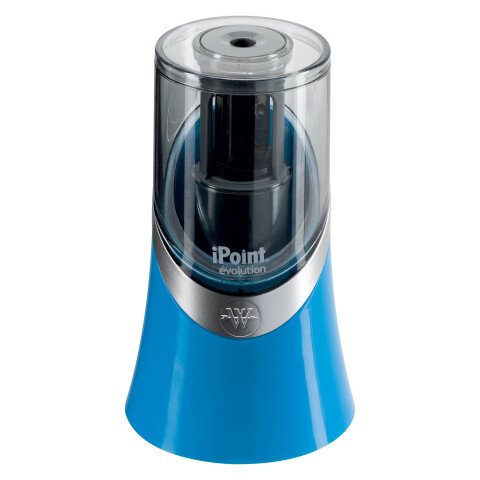 Sacapuntas eléctrico de titanio azul