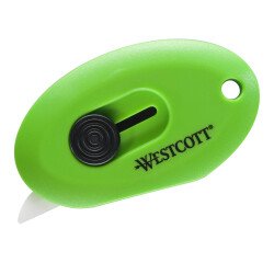 Cutter de escritorio con cuchilla cerámica retráctil