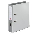 Archivador de palanca forrado en polipropileno Bruneau Folio lomo 5 cm gris