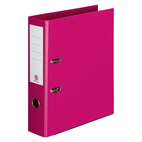 Archivador de palanca forrado en polipropileno Bruneau A4 lomo 5 cm fucsia