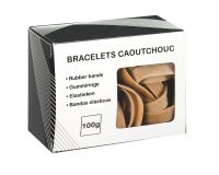 Gomas elásticas de caucho 120 m x 10 mm. Caja de 100 g