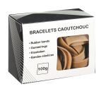 Bracelets caoutchouc 120 x 10 mm - Boîte de 100 g