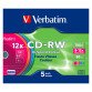 CD-RW Verbatim 8x-12x 700 MB pastel colour / slim case