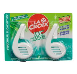 Boîte 2 blocs WC La Croix parfum eucalyptus