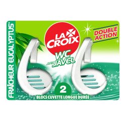 Bloc WC La Croix javel eucalyptus - Boîte de 2