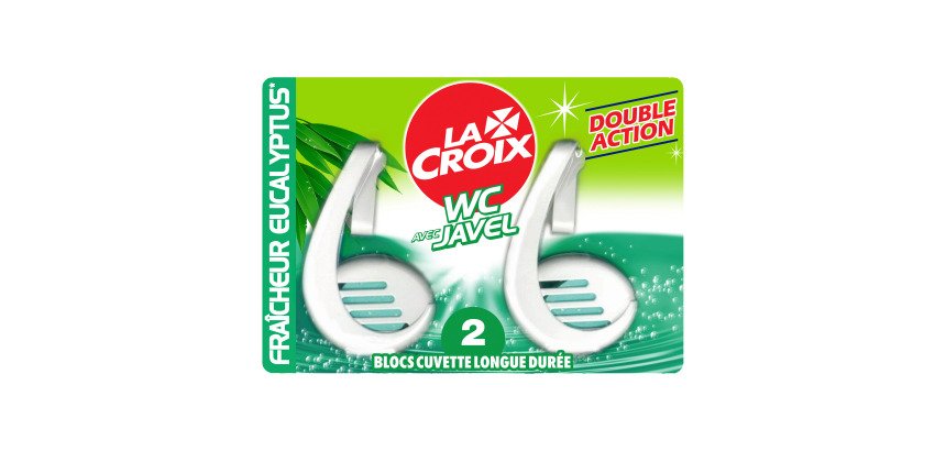 Bloc WC La Croix javel eucalyptus - Boîte de 2