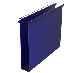 Hangmappen voor laden 33 cm in mat polypropyleen Ultimate Elba bodem 50 mm blauw