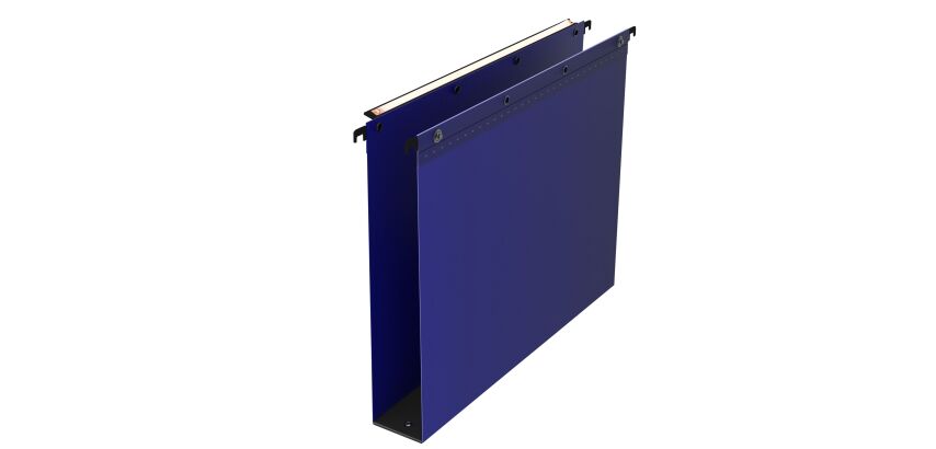 Hängemappen für Schubladen 33 cm aus mattem Polypropylen Ultimate Elba Boden 50 mm - Blau