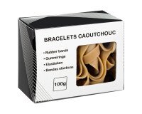 Gomas elásticas de caucho 200 m x 10 mm. Caja de 100 g