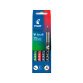 Roller pen Pilot V-Ball fine writing sleeve with 4 classic colors 