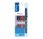 Rollerpen Pilot V-Ball medium schrijven - Set van 4 klassieke kleuren
