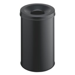 Fireproof metal bin 30L - black