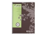 Schrift spiraalbinding Clairefontaine Forever gerecycleerd A4 21 x 29,7 cm geruit 100 pagina's