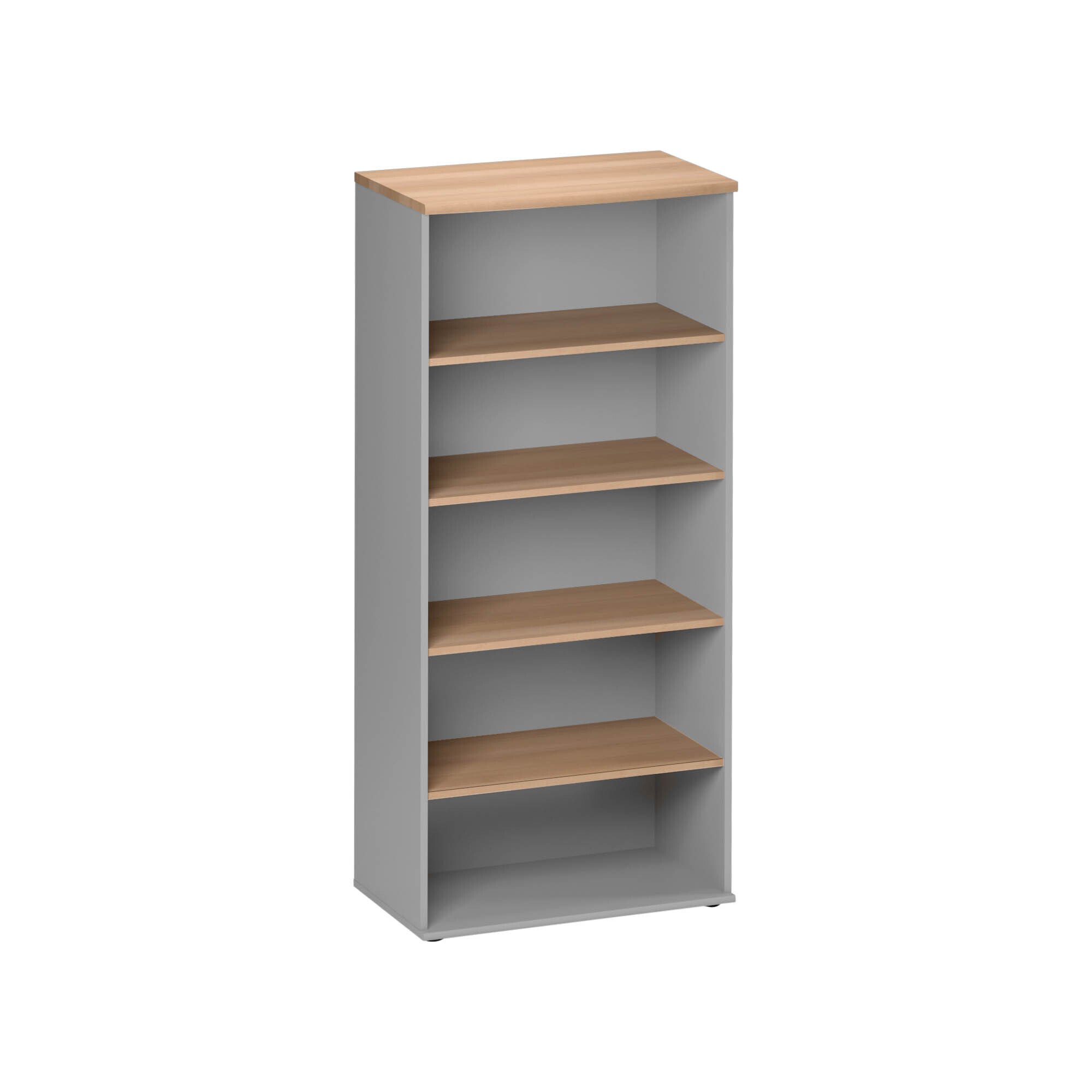 High Bookcase Quarta Plus W 80 cm 