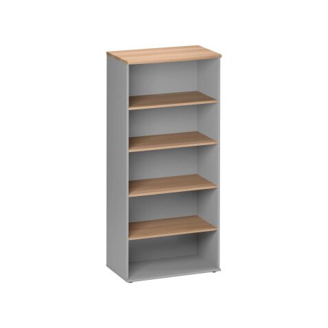 High Bookcase Quarta Plus W 80 cm 