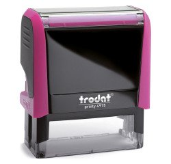 Trodat Printy 4915 sello con texto personalizable 8 líneas 70 x 25 mm monocromo