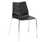 Chaise KLASS - pieds métal chromé