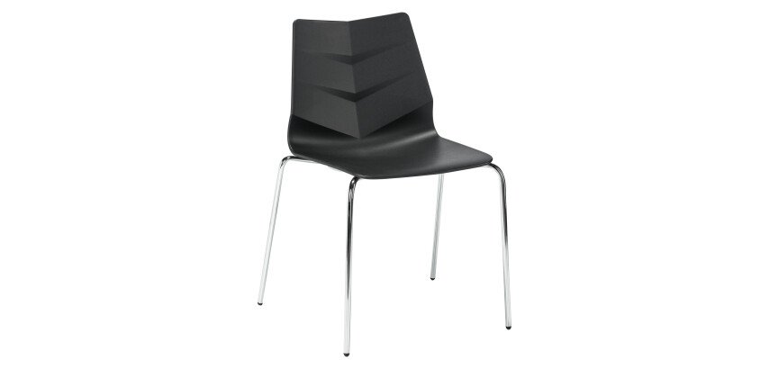 Chaise KLASS - pieds métal chromé