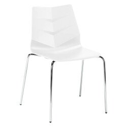 Chaise KLASS - pieds métal chromé