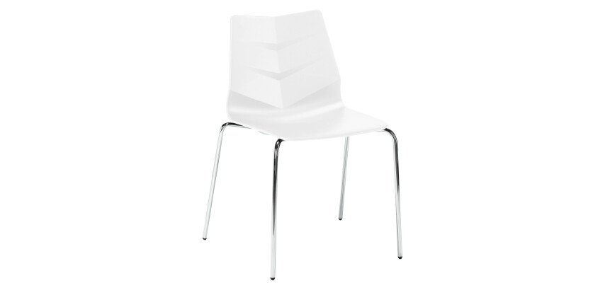 Chaise KLASS - pieds métal chromé