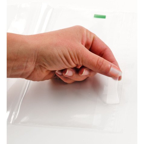 Sachet transparent à fermeture adhésive 60 x 80 mm - Carton de 1000