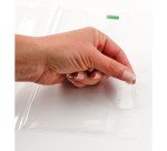 Sachet transparent à fermeture adhésive 80 x 120 mm - Carton de 1000