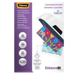 Fellowes Laminating Pouches 2 x 80 µ - 100 Sheets
