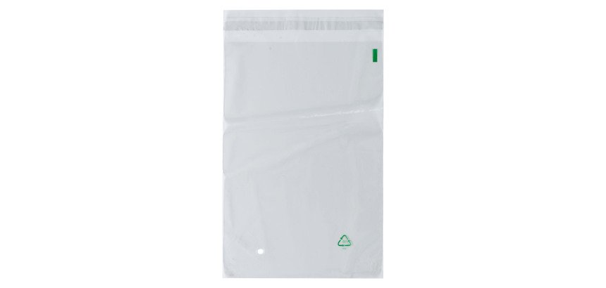 Sachet transparent à fermeture adhésive 180 x 250 mm - Carton de 1000