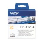 Etiquette adresse papier 17 x 54 mm Brother DK11204 blanche - Rouleau de 400