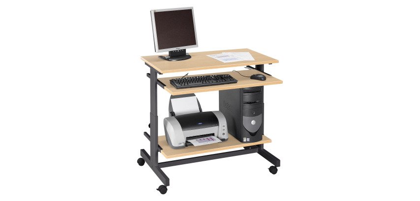 Poste informatique Confort L90 réglable en hauteur