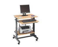 Mesa informática compacta regulable en altura