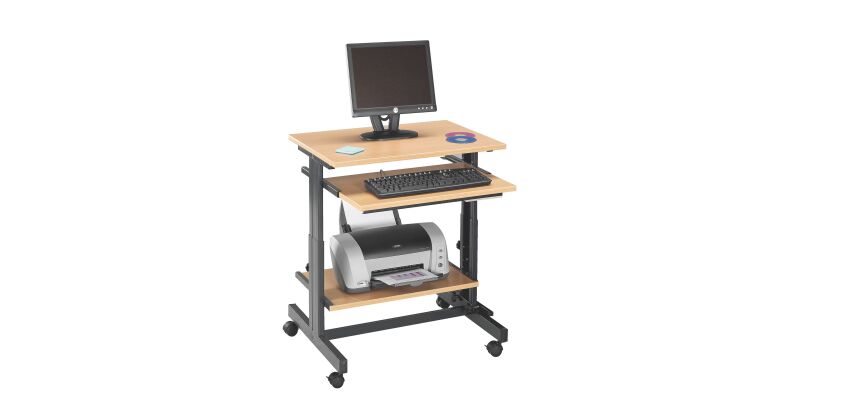 Poste informatique Compact L70 réglable en hauteur
