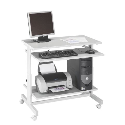 Mesa informatica Confort regulable en altura Gris
