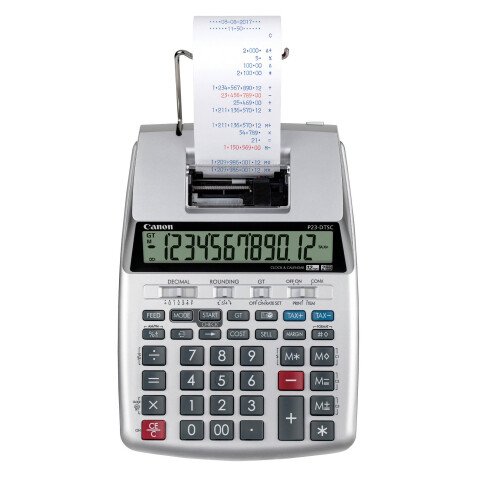 Calculadora con impresora Canon P23-DTSC (12 dígitos)