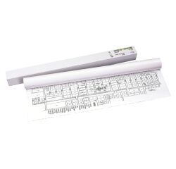 Papel reprografía para plotter 914 mm x 50 m 90 g