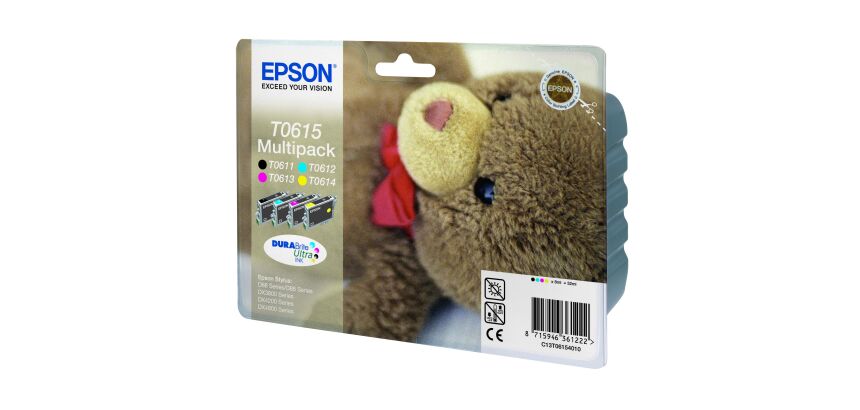 Cartouche Epson T0615 pack pour imprimante jet d'encre