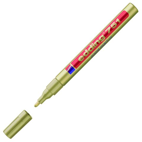Rotulador permanente edding 751 oro
