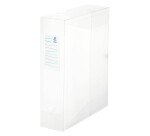 Boîte de classement plastique Viquel translucide dos 8 cm - couleurs assorties