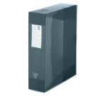 Boîte de classement plastique Viquel translucide dos 8 cm - couleurs assorties