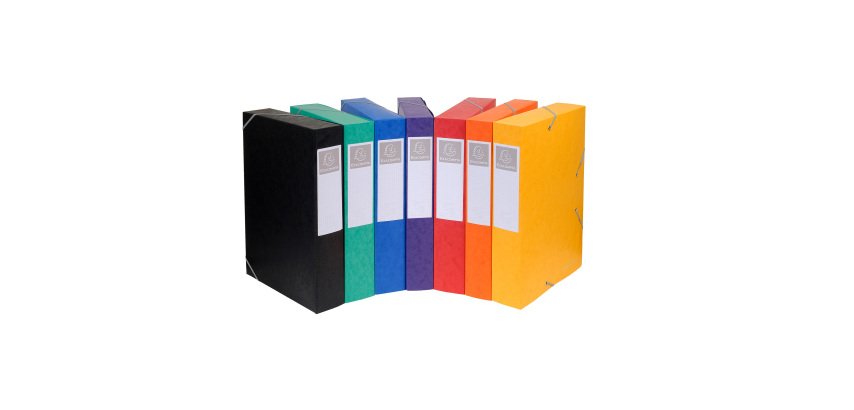 Cartobox, glossy cardboard, 7/10, back 6 cm, assorted colours