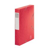 Chemise box carte Cartobox Exacompta 24 x 32 cm dos 6 cm rouge
