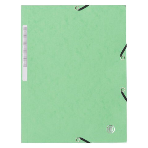 Sleeve with elastics and 3 folds 5/10th Bruneau cardboard 24 x 32 cm back 2 cm trendy