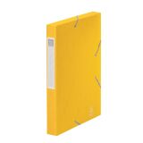 Chemise box carte Cartobox Exacompta 24 x 32 cm dos 4 cm jaune