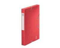 Chemise box carte Cartobox Exacompta 24 x 32 cm dos 4 cm rouge
