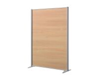 Scheidingswand B-Zen - Antibacterieel hout - L 122 x H 160 cm - Vaste voet