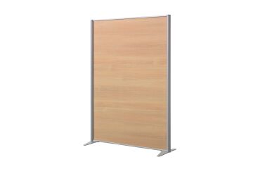 Trennwand B-Zen - antibakterielles Holz - B 122 x H 160 cm - Fester Standfuß
