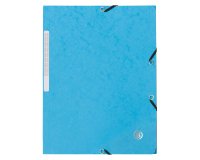 Map met elastieken en 3 kleppen uit karton Bruneau 24 x 32 cm rug 2 cm modekleuren